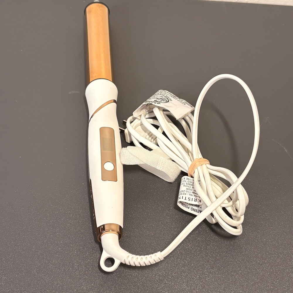 Kristin Ess Curling Wand Women OS White Gold Good Rose Gold Accents T-9/26